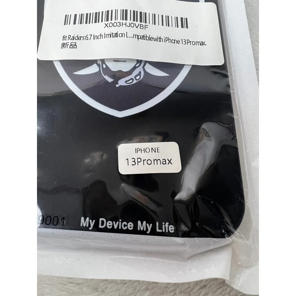 Las Vegas Raiders iPhone 13 Pro Max Case Black NFL Football Shield Logo Slim